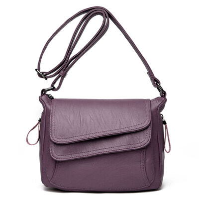 

Fashion Women Solid Color Faux Leather Crossbody Shoulder Bag Phone Key Pouch