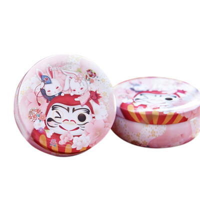 

Easter Egg Candy Box Wedding Candy Box Round Tinplate Gift Box Festive Party Happy Easter Decoration DIY Painting Gift For Kids