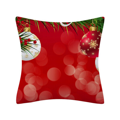 

〖Follure〗Christmas Pillow Case Glitter Polyester Sofa Throw Cushion Cover Home Decor