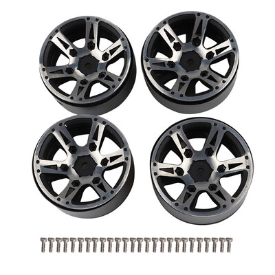 

Replacement for 110 SCX10 90046 D90 TRX-4 4PCS RC Rock Crawler Metal Wheel Rim 19 Inch BEADLOCK