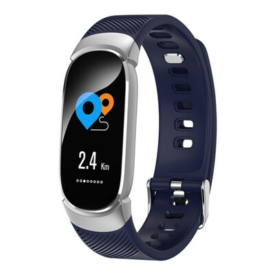 

QW16 Woman Color Screen Smart Bracelet Heart Rate Blood Pressure Blood Oxygen Monitoring Weather Display Waterproof Smart Watch