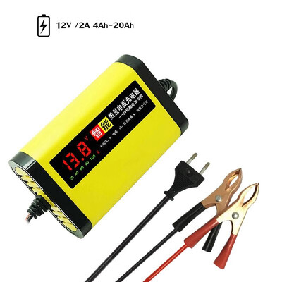 

Car Motorcycle Charger 12V 2A Full Automatic 3 Stages Lead Acid AGM GEL Intelligent LCD Display