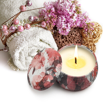 

Aromatherapy Candles Kit Natural Soy Wax Smokeless Scented Candles Travel Tin Candles For Stress Relief And Aromatherapy