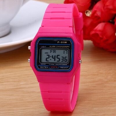 

LED Digital Sport Watch Multifunctional Ultra-thin Luminous Children Watch Wristwatch with Alarm for Teenager Students