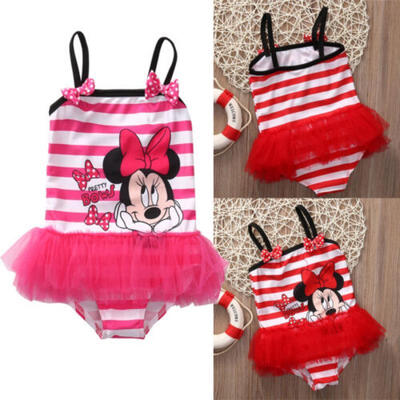 

Kids Girls Cartoon Bikini Swimwear Tankini Tutu Swimsuit Beachwear Bathing Suit