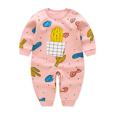 

Spring Autumn Unisex baby clothing Cotton Long Sleeved baby boy clothes cartoon baby romper Infantil babies new