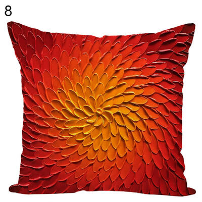 

Flower Plant Painted Throw Pillow Case Cushion Cover Sofa Bed Car Office Decor