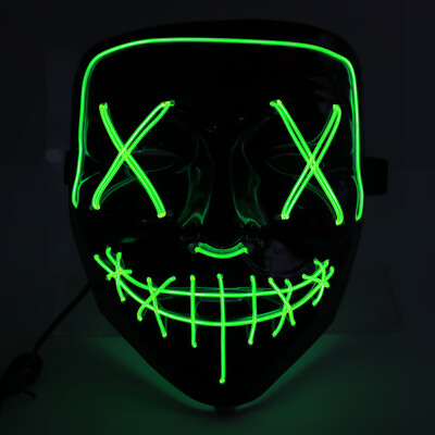 

LED Cold Light Flash Grimace Fluorescent Mask Festival Performance Party Glowing Masks