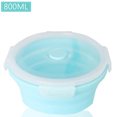

3505008001200ml Sealed Lunch Box Round Salad Bento Box Outdoor Portable Container Box for Workers Student
