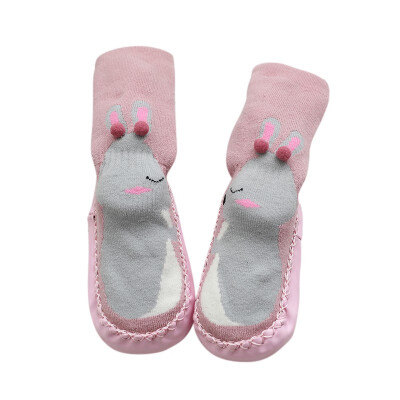 

Small Infant Socks Cotton Socks Kids Baby Cartoon Pattern Anti-slip Socks  M L