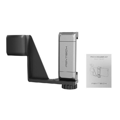 

PGYTECH Aluminium Alloy Handheld Smartphone Phone Holder Bracket Clamp Clip Set with 14 Inch Screw Gimbal Stand Tripod Mount Cold