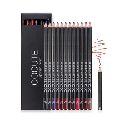 

12 Colors Waterproof Long-lasting Lip Liner Pen Matte Lipliner Pencil Lips Makeup Cosmetic