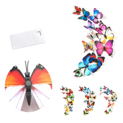 

12pcslot 3D PVC Wall Stickers Magnet Butterflies DIY Wall Sticker Decor Poster Kids Rooms Home Decoration