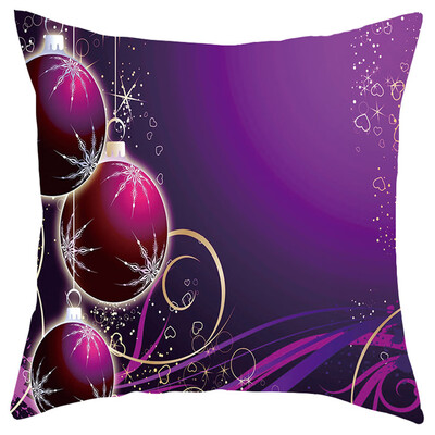 

Tailored Merry Christmas Short Plush Pillowcase Sofa Pad Set Home Decoration 18x18 Inch