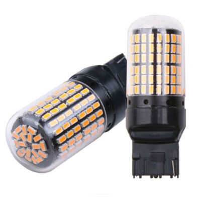 

2PCS T20 7440 W21W 144smd W21W 7440 Car LED Light Bulb Turn Signal Light Super Bright Rear Reverse Bulbs Tail Brake lights Lamps