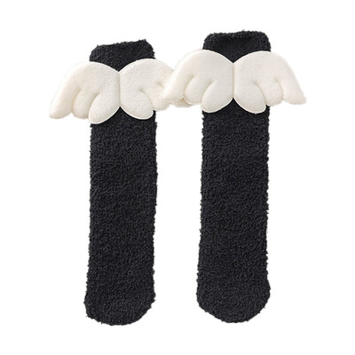 

5 Pair kids Socks Boy Girl Cute Wing Design Cotton Infant Children Soft Crib Leg Warmer For boy girl
