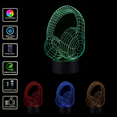 

〖Follure〗LED 3D Illuminated Lamp Optical Illusion Desk Night Light With 7 Color Changing