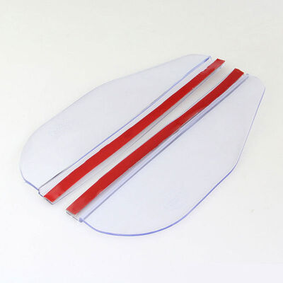 

2Pcs Car Rearview Mirror Rain Eyebrow Visor Flexible Soft Plastic Mirror Cover Rain Cover