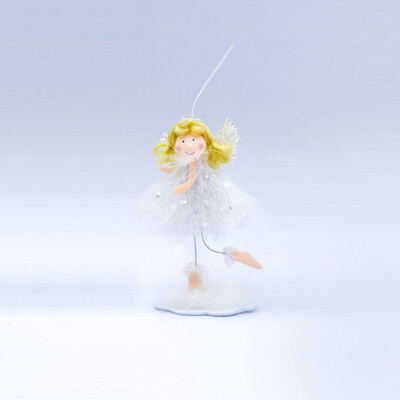 

Tailored Christmas Decorations Fabric Blonde Angel Girl Decorations