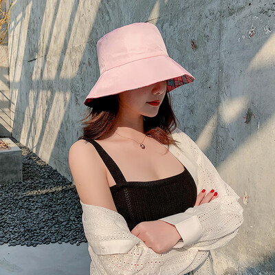 

Ms Redwood Fishermans Cap Sunscreen Sunshade Cap Korean version Sunscreen Sunshade Cap Double-sided Cap Chao Chun-qiu in Summer
