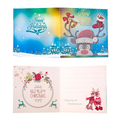 

Tailored New Christmas DIY Hand made Diamond Painting Gift Paper Christmas Card