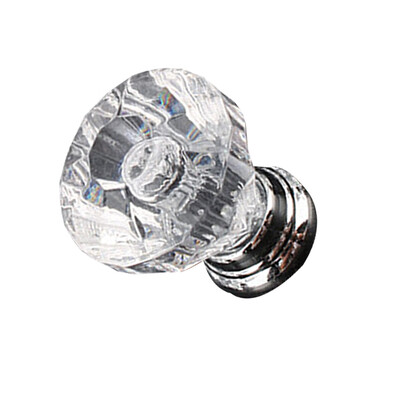 

25mm Tranparent Acrylic Kitchen Door Knobs Clear Drawer Cabinet Dresser Cupboard Pull Handle