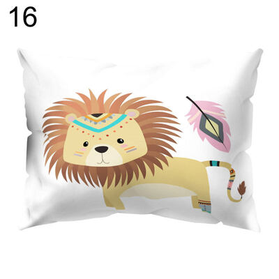 

Cartoon Owl Bear Square Throw Pillow Case Cushion Cover Sofa Bedding Articles