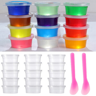 

YIWULASlime Storage Containers Foam Ball Storage Containers With LidsMixing Spoons