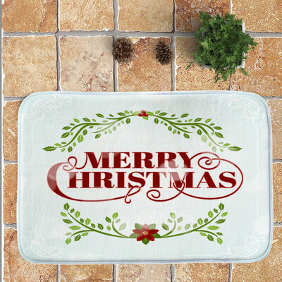 

Gobestart Merry Christmas Welcome Doormats Indoor Home Carpets Decor 40x60CM