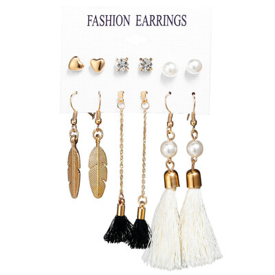 

Women Jewelry Fashion Concise Personality Exquisite Tassel Fringe Bohemia Elegant Drop Dangle Earrings