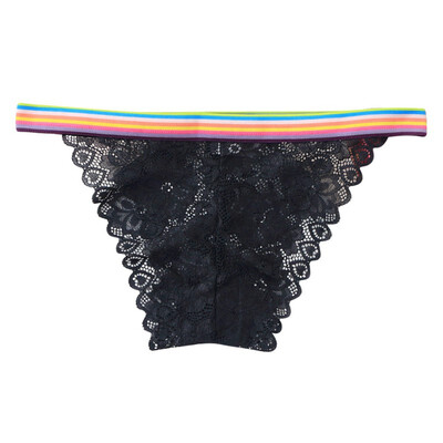 

Lace Lady Panties Low-Rise Womens Sexy Seamless Cotton Breathable Hollow Briefs Solid Candy Color Girl Underwear
