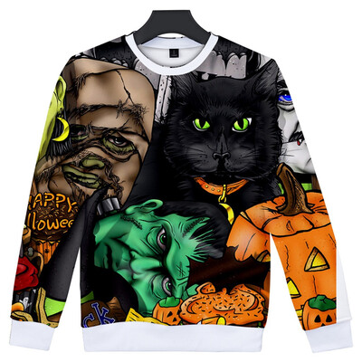 

Toponeto Couples Scary Halloween 3D Printed Party Long Sleeve Hoodie Sweatshirt Top