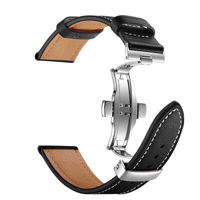 

〖Follure〗Butterfly buckle Leather Wrist Watch Strap Band For IWatch Apple Watch 38mm
