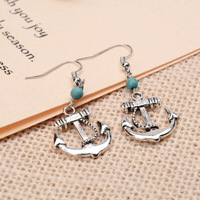 

Fashion Anchor Earrings Women Trendy Nautical Jewelry Simple Unique Anchor Charm Stud Earring For Women