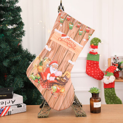 

Gobestart Merry Christmas Plush Tree Hanging Gift Candy Large Socks Decoration