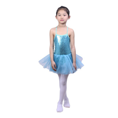 

3-8T Baby Girl Dress Ballerina Party Costume Kids Sequined Dress Girls Dancewear Concise Gymnastic Ballet Leotard Tutu Dresses
