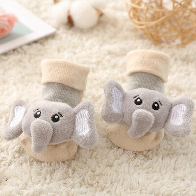 

Newborn Baby Cartoon Soft Soled Sock Boys Girls Infant Toddler Anti-slip Floor Socks 6 Colors