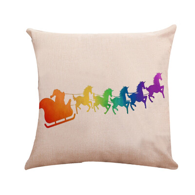 

Tailored Christmas Car Linen Cushion Cover Throw Pillow Case Sofa Bed Home Decor