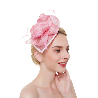 

Feathers Headband Clip Fascinator Hat Wedding Race Royal Ascot Head Accessory