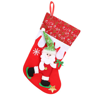 

〖Follure〗Christmas gifts Candy Beads Christmas Santa Claus Snowman Socks Decorations