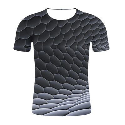 

Toponeto Mens 3D Printed Funny Round Neck Short Sleeves Fashion T Shirt Blouse Tee
