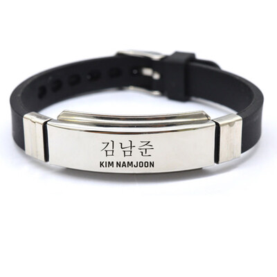 

Kpop BTS Bangtan Boys Bracelet SUGA JIMIN V Wristband Fashion Jewelry for Unisex