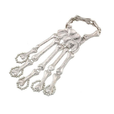 

Halloween Fashion Slave Bracelet Punk Finger Bracelet Gothic Skull Skeleton Bracelet Party Decoration