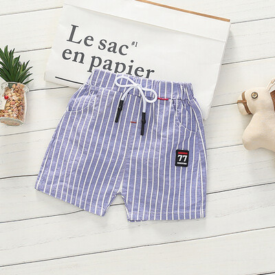 

Kids Pants Summer Baby Boys Stripe Print Short Pants Trousers Casual Kids Cotton Shorts Children Clothing