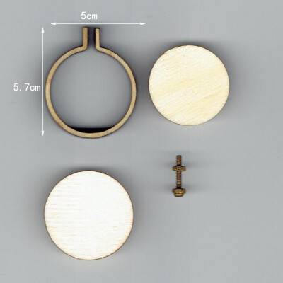 

Wooden Small Embroidered Stretch Mini Jewelry Cross Stitch Fixed Frame Can Be Customized Round Oval Diy Sewing Supplies
