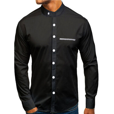 

Toponeto Fashion Mens Autumn Casual Slim Casual Sleeve Button Shirt Top Blouse