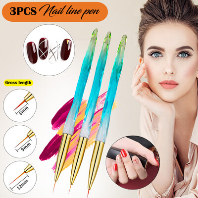 

Gobestart 10pcs Colorful Nail Art UV Gel Polish Design Dot Painting Detailing Pen Brushes