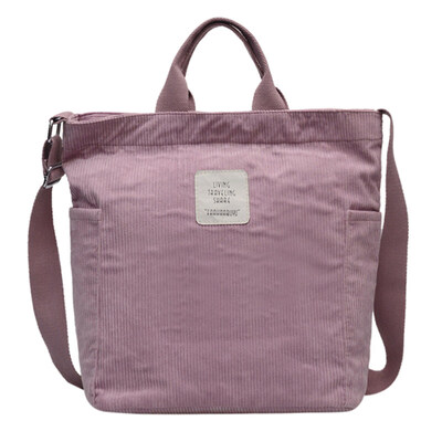 

Casual Women Solid Color Large Capacity Crossbody Shoulder Bag Shopping Tote