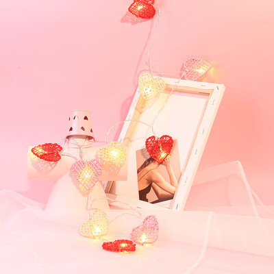 

〖Follure〗Rattan Heart Shape 2M String Lights 10 LED Outdoor Indoor Christmas Tree Xmas
