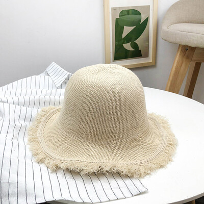 

Hat womens summer Korean version of Joker travel sunscreen basin Hat chic Japanese small fresh fisherman Hat outdoor visor